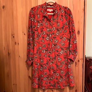 Loft women’s patterned dress, size 4